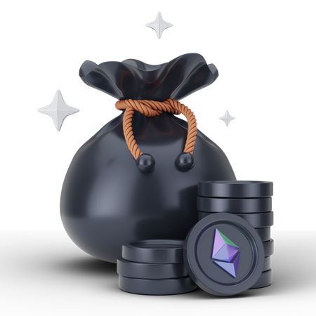 Ethereum Investment  3D Icon