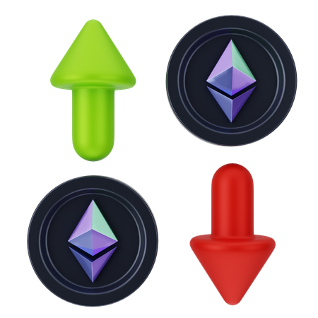 Ethereum Investment  3D Icon