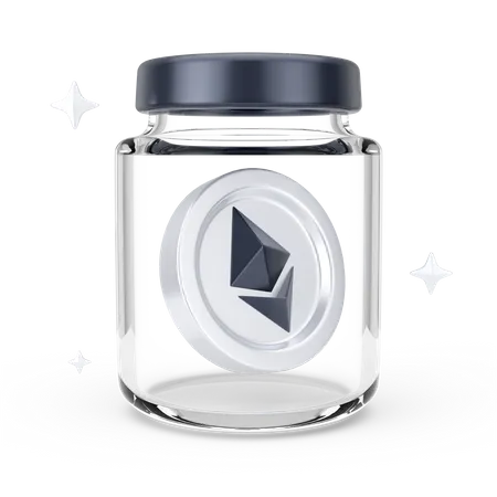 Ethereum Jar 3D Icon