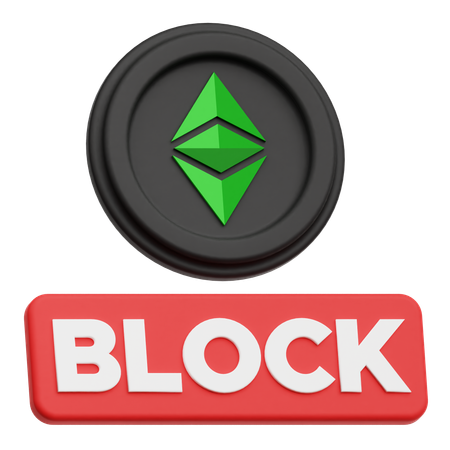 Ethereum-Klassiker-Block  3D-Symbol