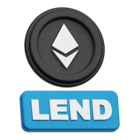 Ethereum Lend  3D Icon