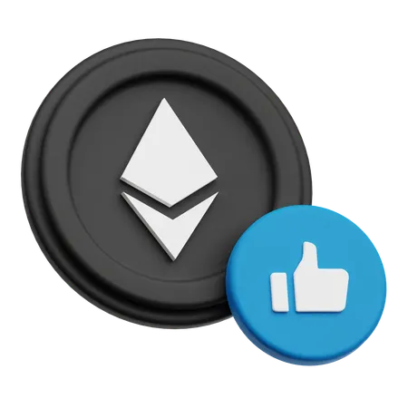 Ethereum Like  3D Icon