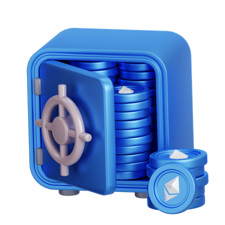 Ethereum Locker  3D Icon