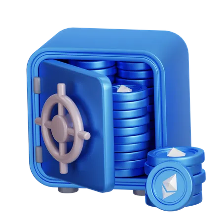 Ethereum Locker  3D Icon
