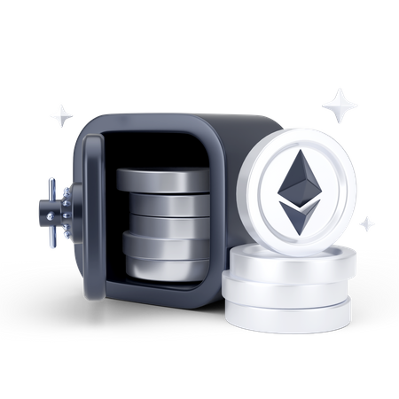 Ethereum Locker  3D Icon