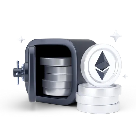 Ethereum Locker  3D Icon