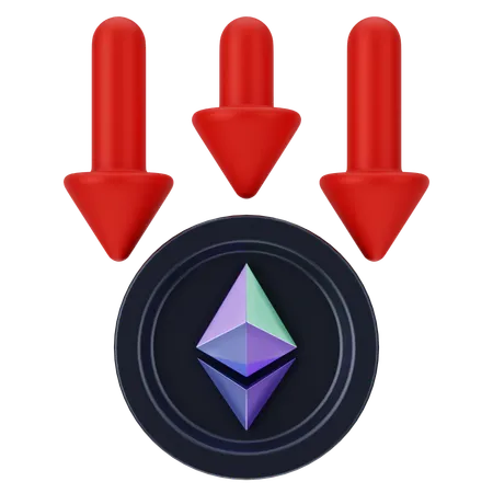 Ethereum Loss  3D Icon