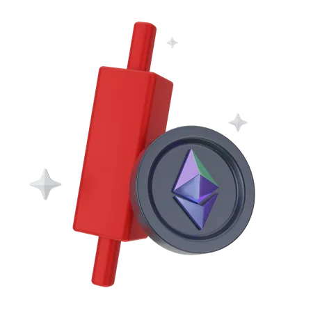 Ethereum Loss  3D Icon