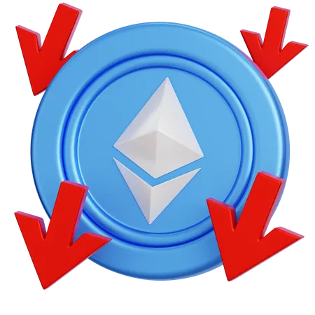 Ethereum Loss  3D Icon