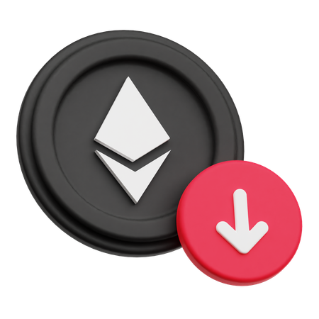 Ethereum Loss  3D Icon
