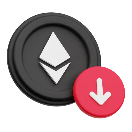 Ethereum Loss  3D Icon