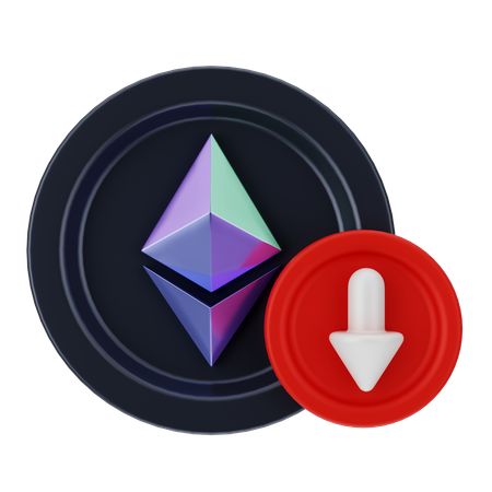 Ethereum Loss  3D Icon