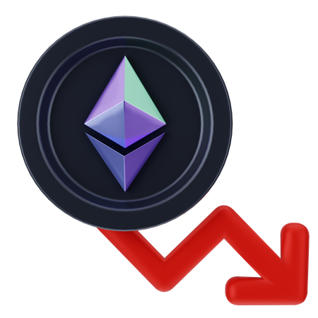 Ethereum Loss  3D Icon
