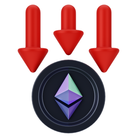 Ethereum Loss  3D Icon