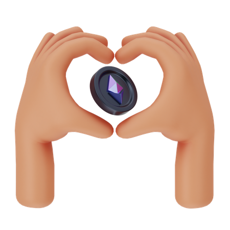 Ethereum Love  3D Icon