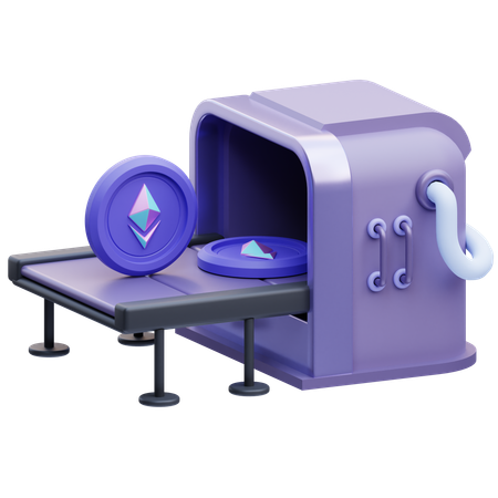 Ethereum Machine  3D Icon