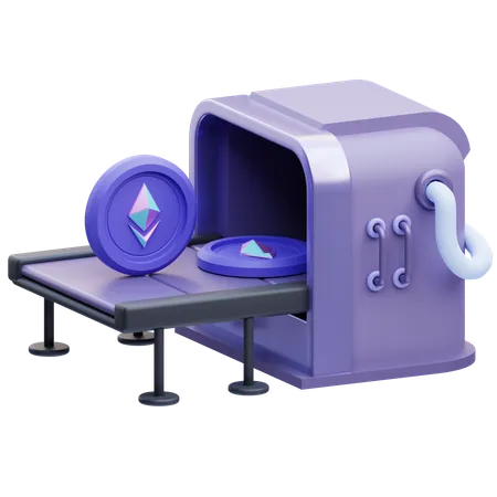 Ethereum Machine  3D Icon