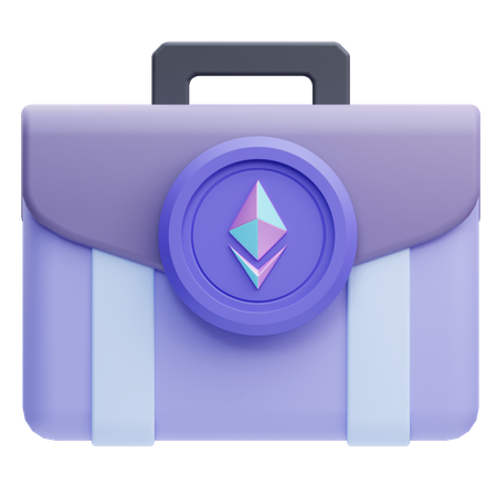 Mallette Ethereum  3D Icon