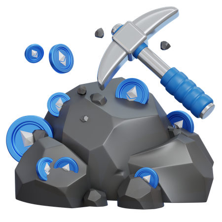 Ethereum Mining  3D Icon