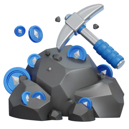 Ethereum Mining  3D Icon