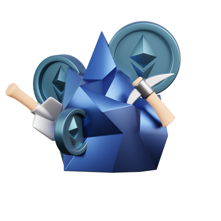 Ethereum Mining  3D Icon