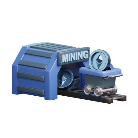 Ethereum Mining  3D Icon