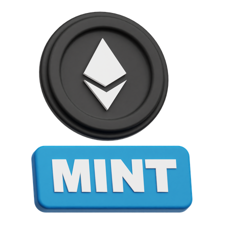 Ethereum mint  3D Icon