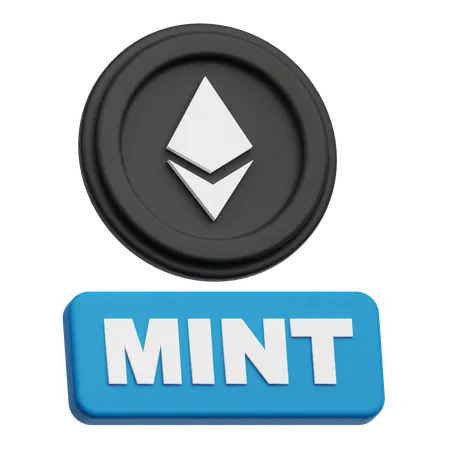 Ethereum mint  3D Icon