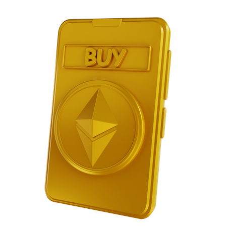 Ethereum Mobile App  3D Icon