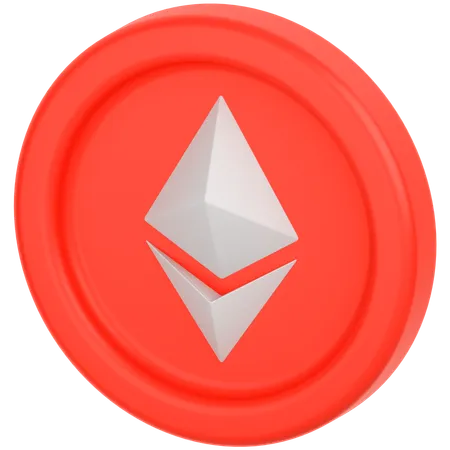 Ethereum-Münze  3D Icon