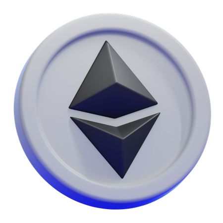 Ethereum-Münze  3D Icon