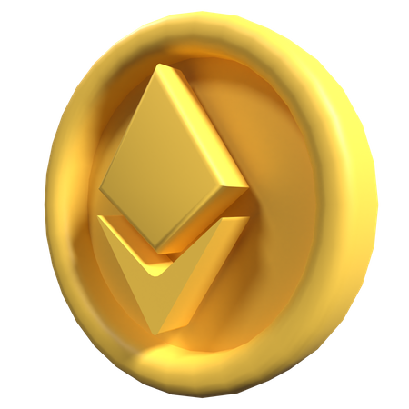 Ethereum-Münze  3D Icon