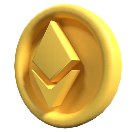 Ethereum-Münze  3D Icon