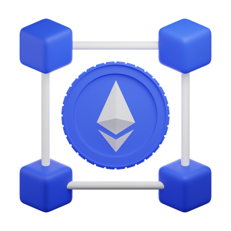 Ethereum Network  3D Icon