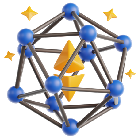 Ethereum Network  3D Icon