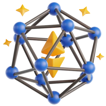 Ethereum Network  3D Icon