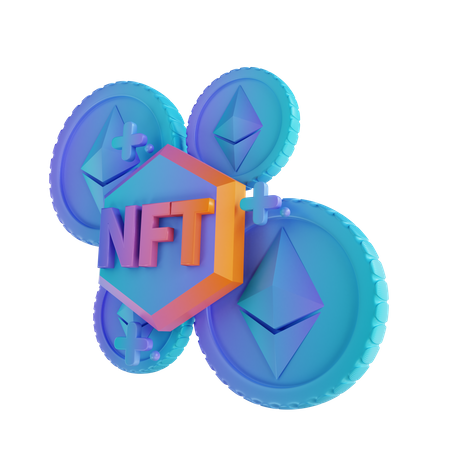 Ethereum Nft  3D Icon