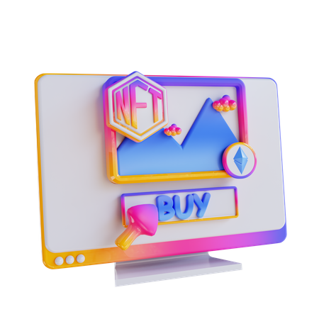 Ethereum Nft Marketplace 3D Icon