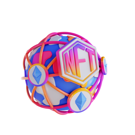 Ethereum Nft Network 3D Icon