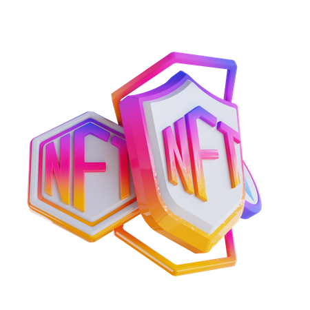 Seguridad ethereum nft  3D Icon