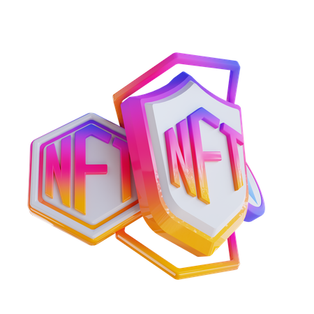 Ethereum NFT-Sicherheit  3D Icon