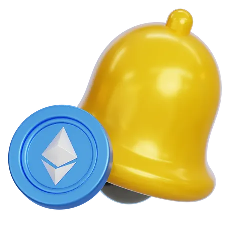 Ethereum Notification  3D Icon