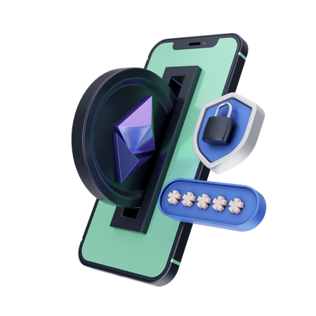 Paiement Ethereum  3D Icon