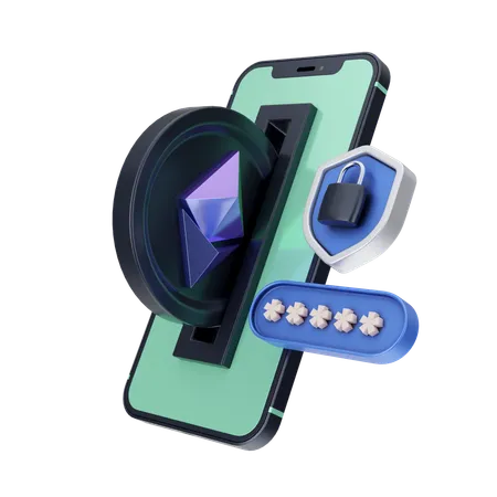 Ethereum Payment  3D Icon