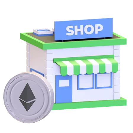 Ethereum Payment Accepted  3D Illustration