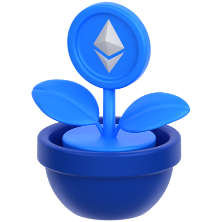 Ethereum-Anlage  3D Icon