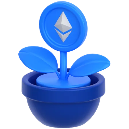 Ethereum-Anlage  3D Icon