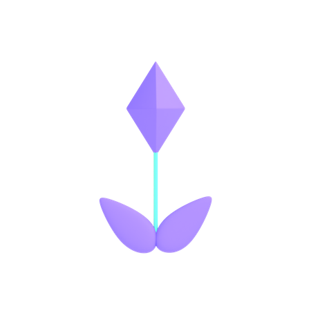 Ethereum Plant  3D Illustration