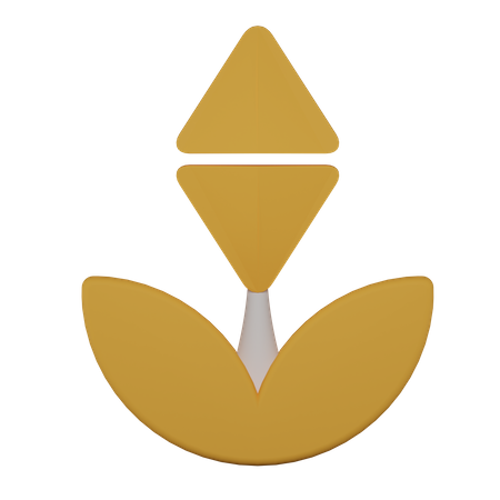 Ethereum Plant  3D Icon