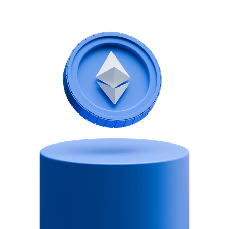 Ethereum Podium  3D Icon